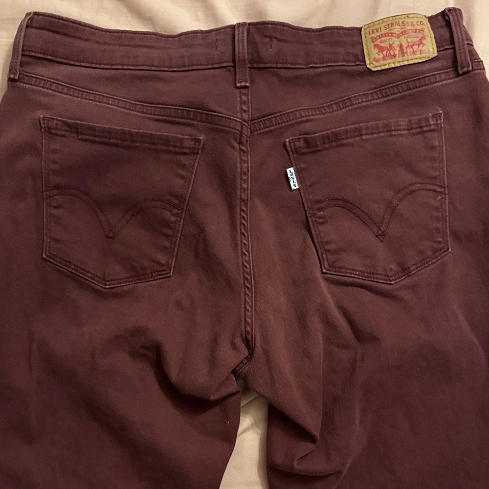 Levi's Women’s Maroon 505 Straight Jeans